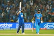 Rohit Sharma and Rinku Singh strung together an unbroken 190-run fifth-wicket partnership. (P/C: BCCI/X)